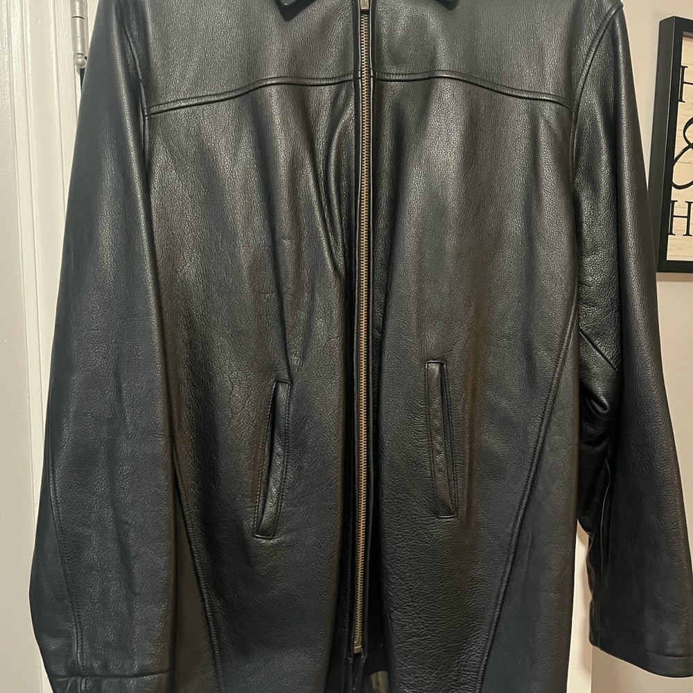 Classic Black Leather Jacket for Men